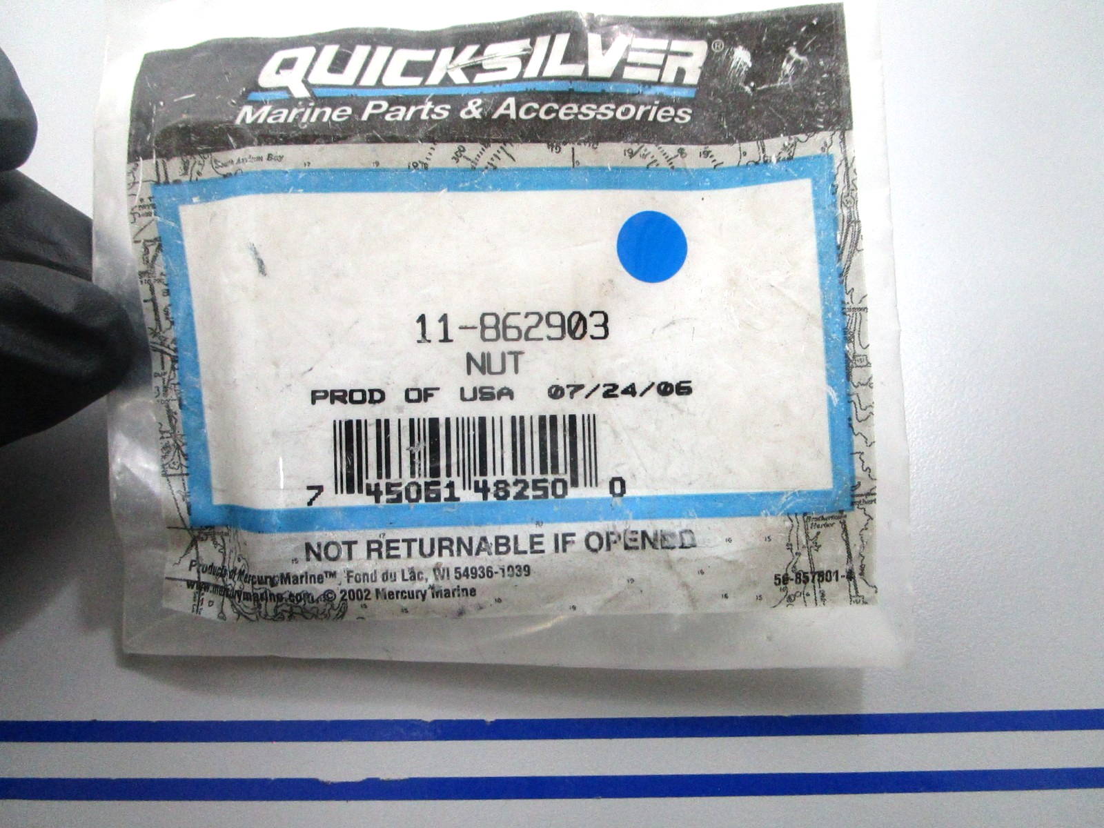 *NEW OEM* 0810 Mercury Quicksilver Nut 11-862903