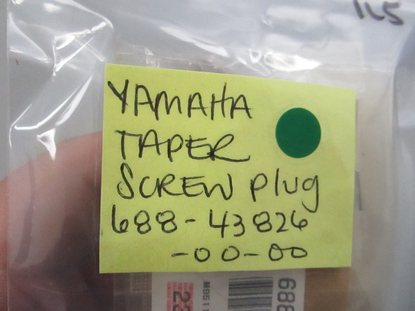 NEW OEM (LOT OF 5) 688-43826-00-00 Yamaha Taper Screw Plug 0810