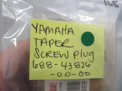 NEW OEM (LOT OF 5) 688-43826-00-00 Yamaha Taper Screw Plug 0810