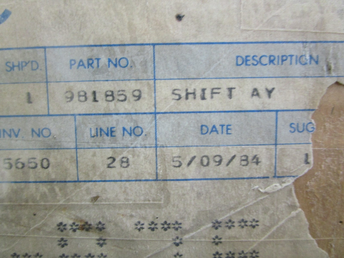 *NEW OEM* 0820 OMC Johnson Evinrude Shift Assy 981859 0981859