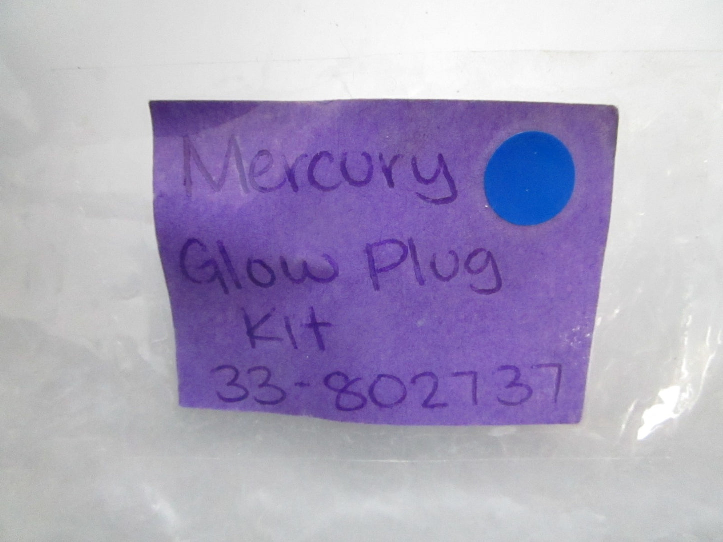 *NEW OEM* 0820 Mercury Quicksilver Glow Plug Kit 33-802737