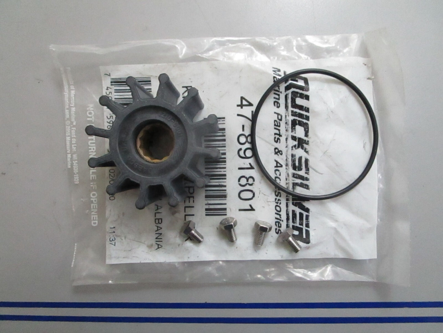 *NEW OEM* 0820 Mercury Quicksilver Water Pump Impeller Kit 47-891801