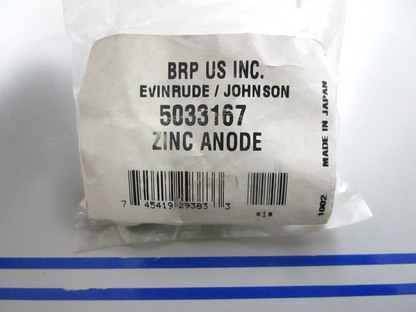*NEW OEM* 0810 OMC Johnson Evinrude Zinc Anode 5033167
