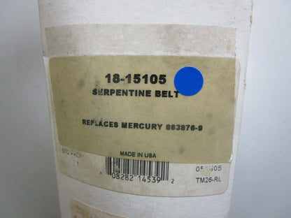 *NEW* 0810 Sierra Serpentine Belt 18-15105 Replaces: Mercury 863876-9