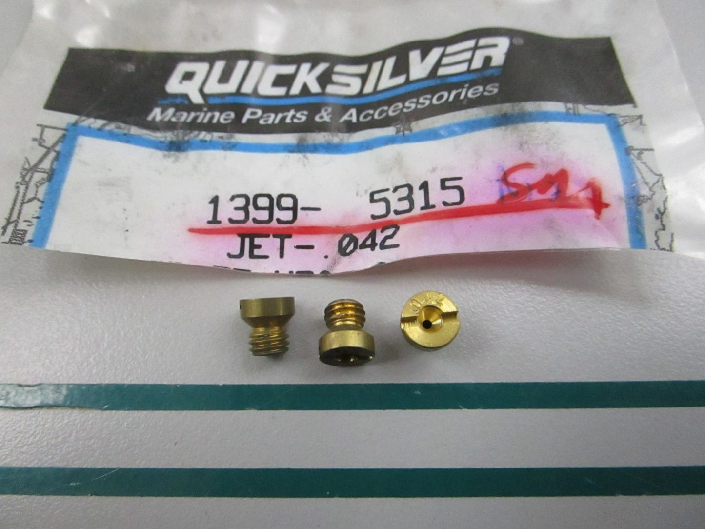 NEW OEM (LOT OF 3) 1399-5315 Mercury Quicksilver .042 Main Jet 0810