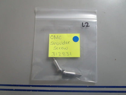 *NEW OEM* (LOT OF 2) 0810 OMC Johnson Evinrude Shoulder Screw 312831 0312831