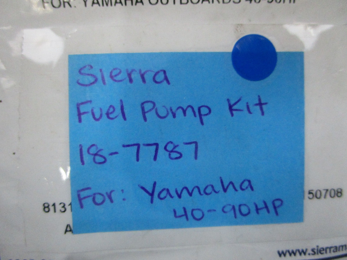 NEW 18-7787 For: Yamaha 40-90HP Sierra Fuel Pump Kit 0810