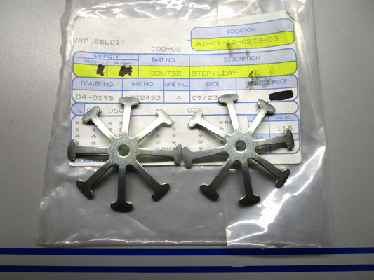 *NEW OEM* (LOT OF 2) 0720 OMC Johnson Evinrude Leaf Stop 336752 0336752