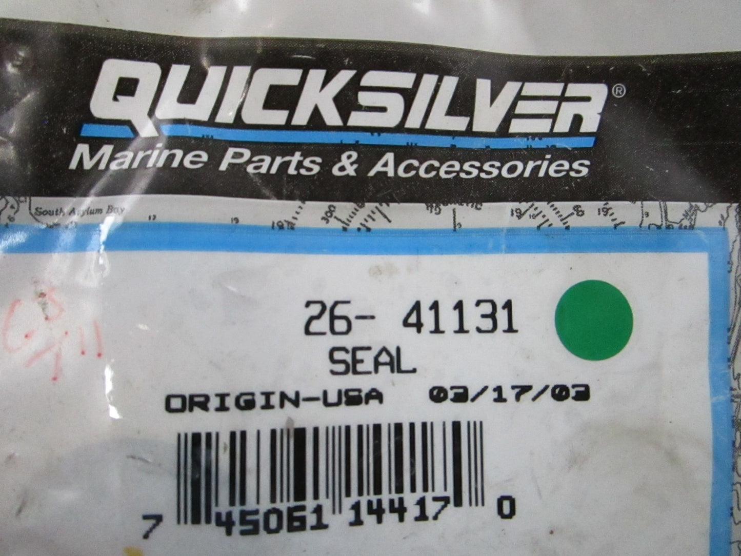 NEW OEM 26-41131 Mercury Quicksilver Seal 0810