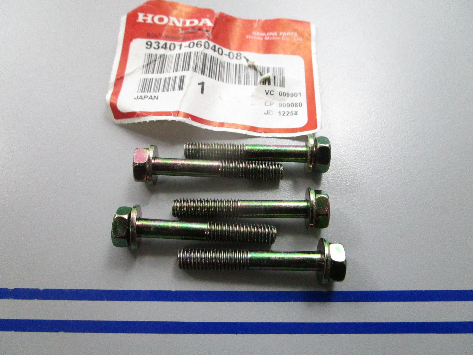 NEW OEM (LOT OF 5) 93401-06040-08 Honda Washer Bolt 0810