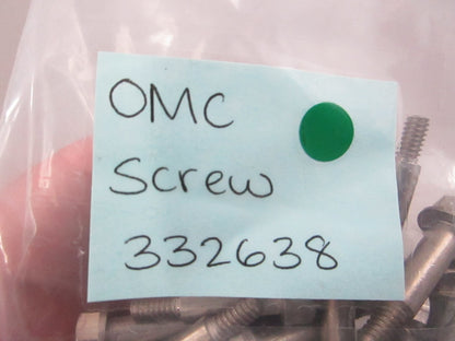NEW OEM (LOT OF 4) 332638 0332638 OMC Johnson Evinrude Screw 0810