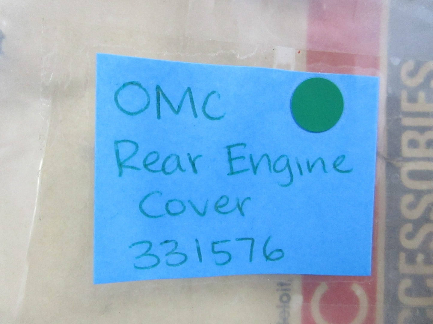 NEW OEM 331576 0331576 OMC Johnson Evinrude Rear Engine Cover 0810