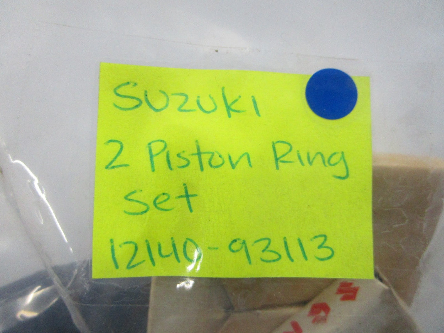 NEW OEM 12140-93113 Suzuki 2 Piston Ring Set 0810