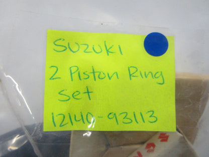 NEW OEM 12140-93113 Suzuki 2 Piston Ring Set 0810