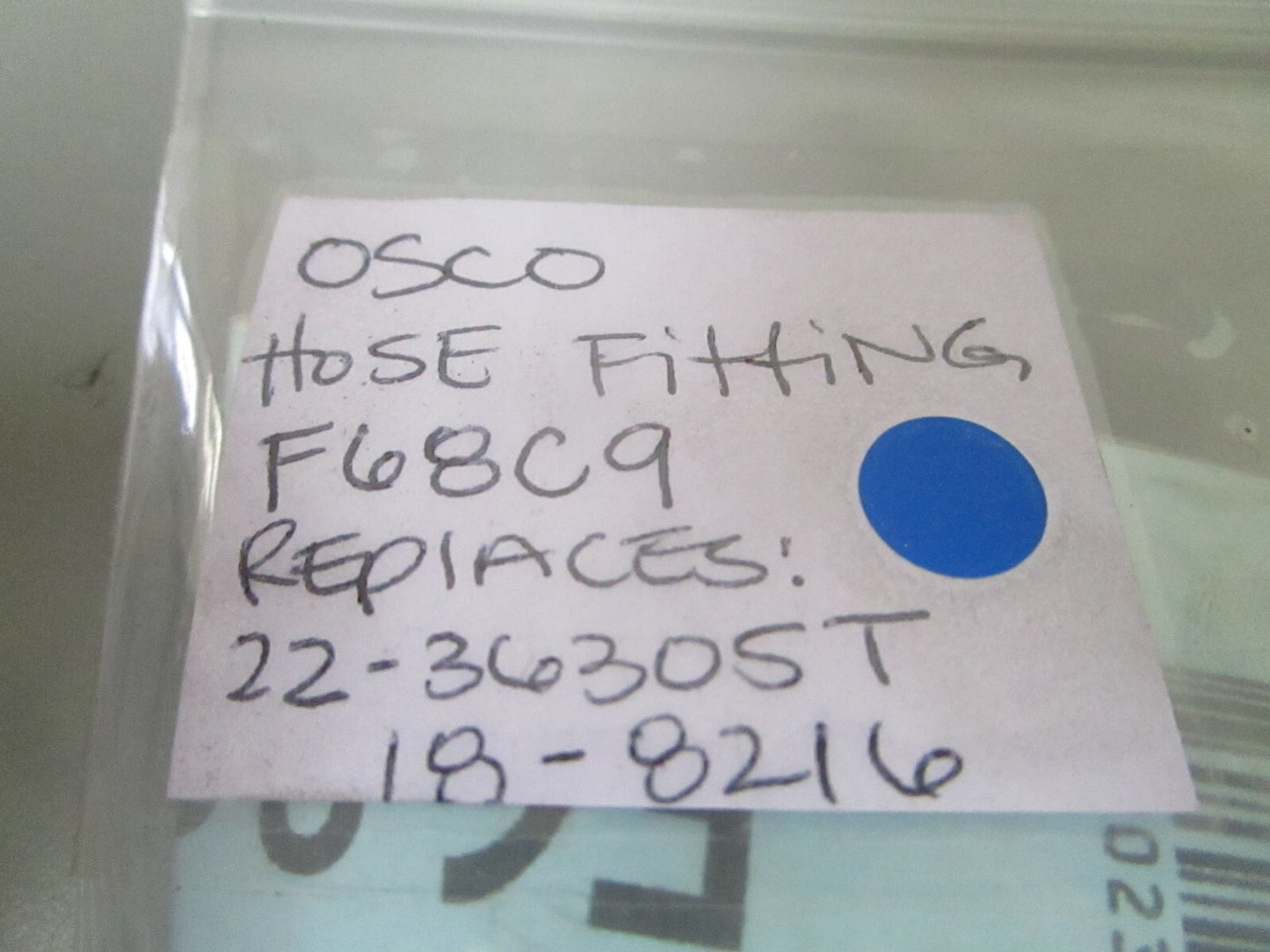 *NEW* 0720 Osco Hose Fitting F68C9 Replaces: Mercury 22-36305T Sierra 18-8216