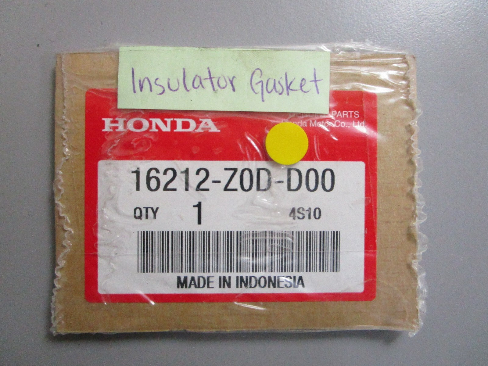 *NEW OEM* 0810 Honda Insulator Gasket 16212-Z0D-D00