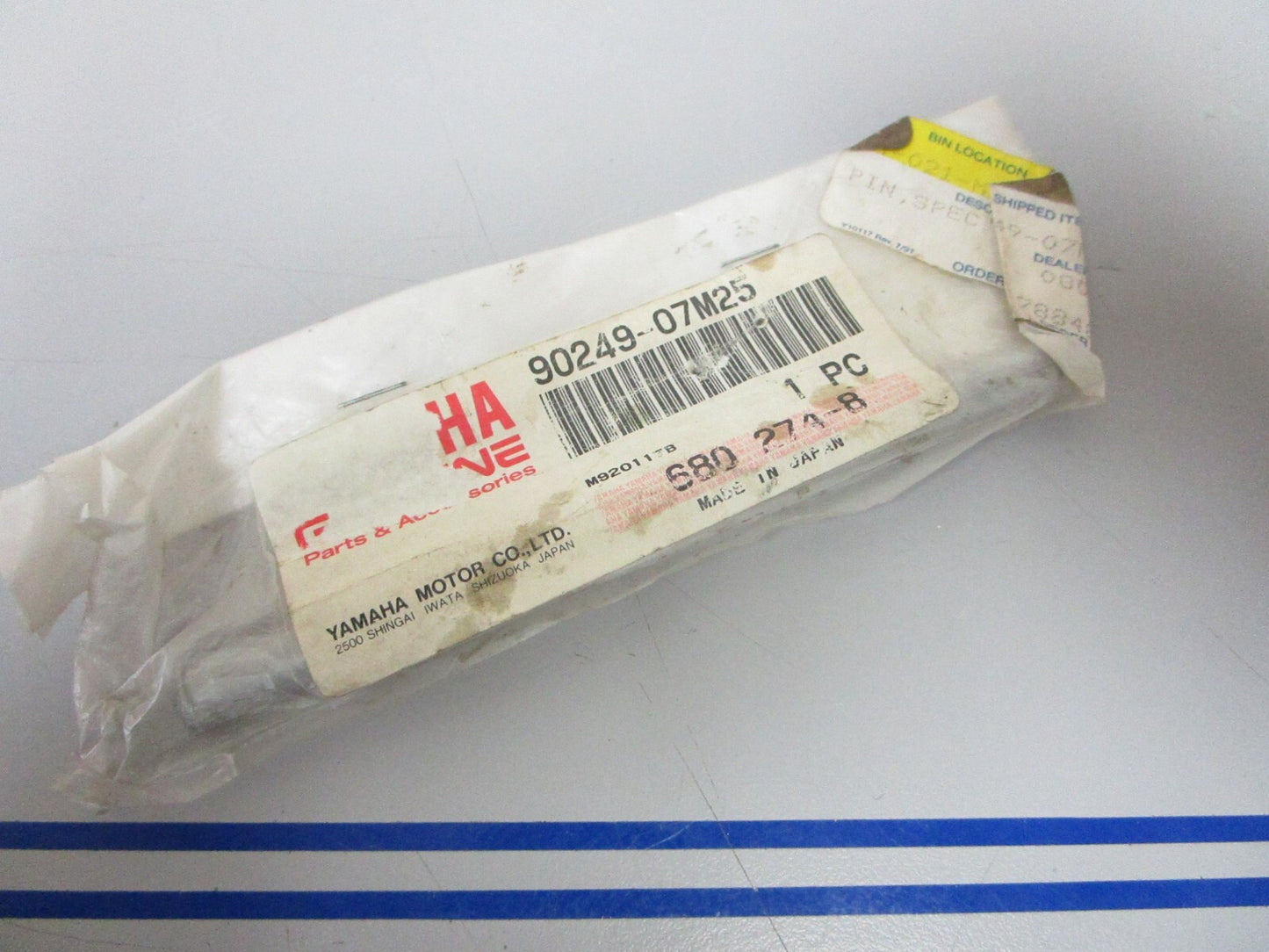 *NEW OEM* 0770 Yamaha Pin 90249-07M25