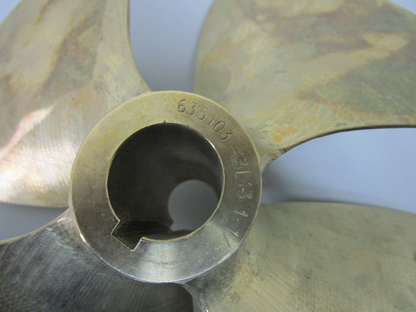 NEW 635103 Michigan Wheel 1⅛ SAE 4 Blade 13 x 13 Nibral Propeller 0720