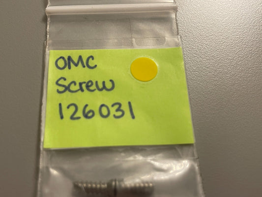 *NEW OEM* (LOT OF 2) 0750 OMC Johnson Evinrude SCREW 126031 0126031