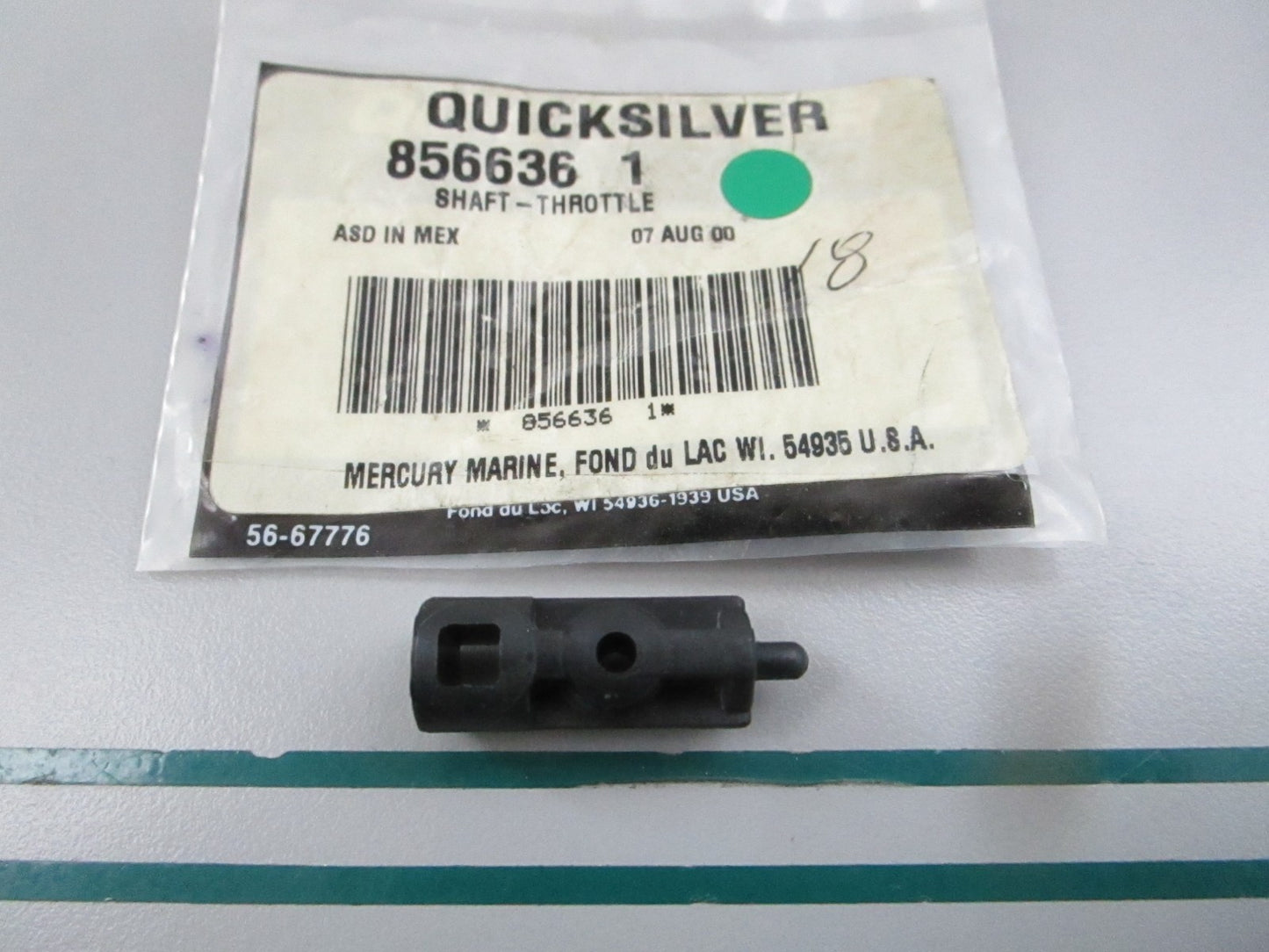 NEW OEM 856636 1 Mercury Quicksilver Throttle Shaft 0810