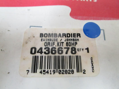 *NEW OEM* 0720 OMC Johnson Evinrude 60 hp Orifice Kit 436678 0436678