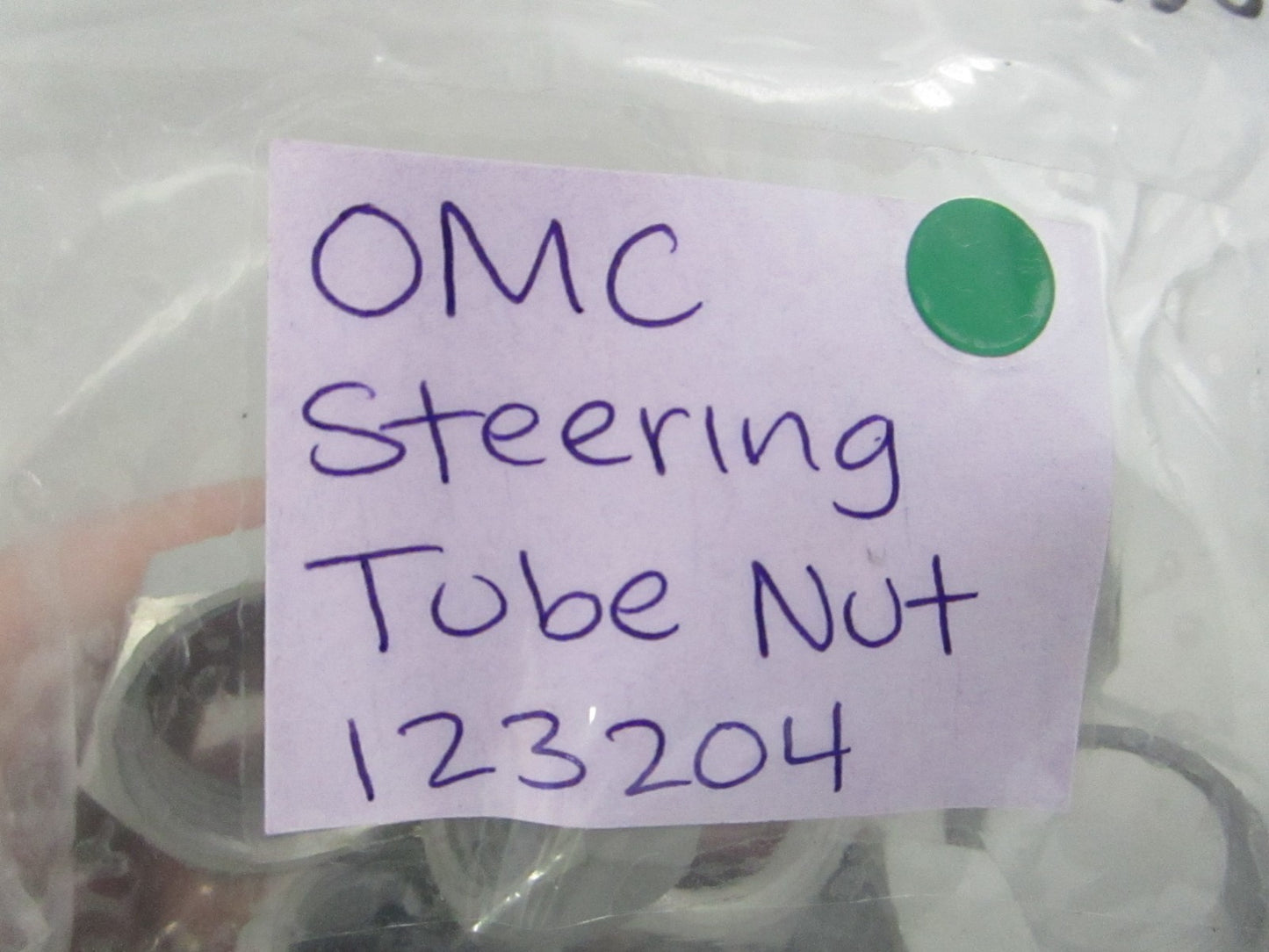NEW OEM (LOT OF 2) 123204 0123204 OMC Johnson Evinrude Steering Tube Nut 0810