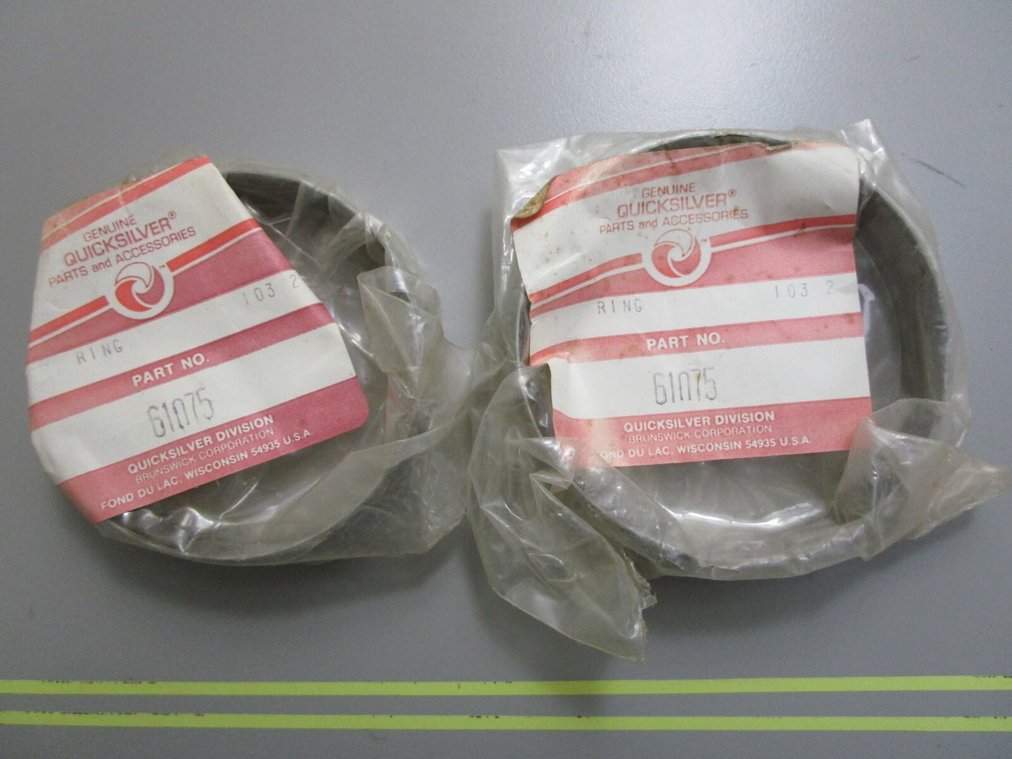 *NEW OEM* (LOT OF 2) 0810 Mercury Quicksilver Ring 61075