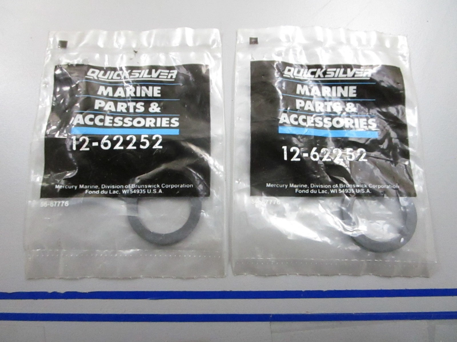 *NEW OEM* (LOT OF 2) 0810 Mercury Quicksilver Washer 12-62252