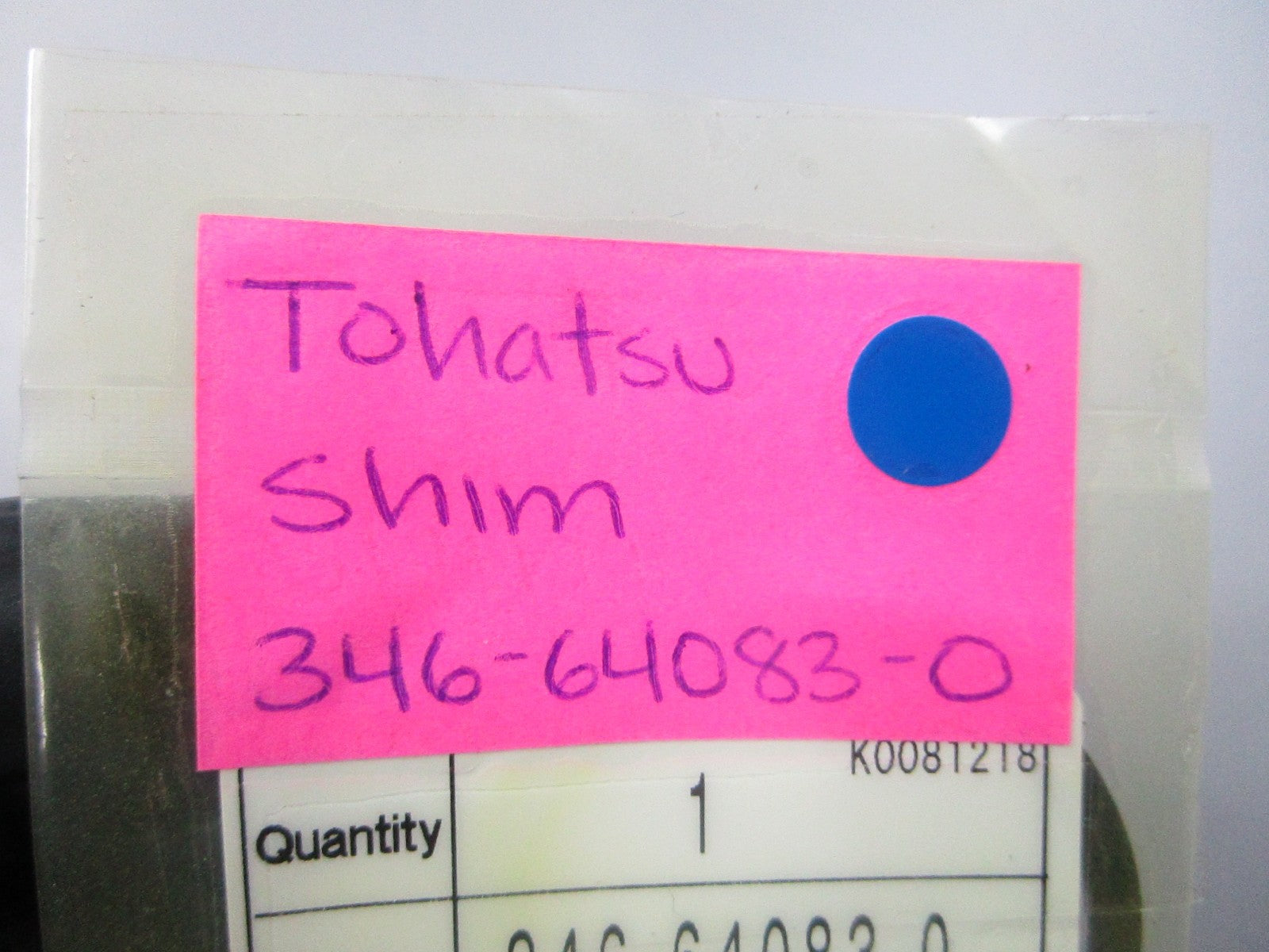 NEW OEM 346-64083-0 346640830 Tohatsu Shim 0810