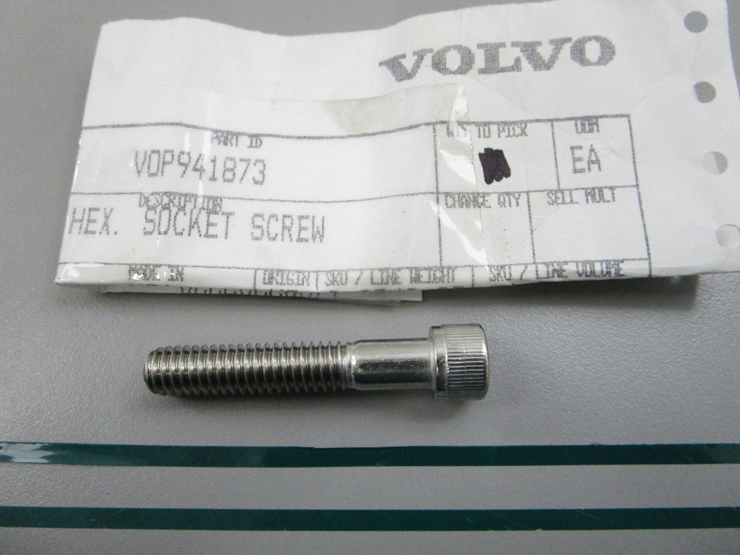 Volvo Penta NEW OEM Hex Socket Screw 941873 AQ270 AQ280 AQ290 Sterndrive NOS 081