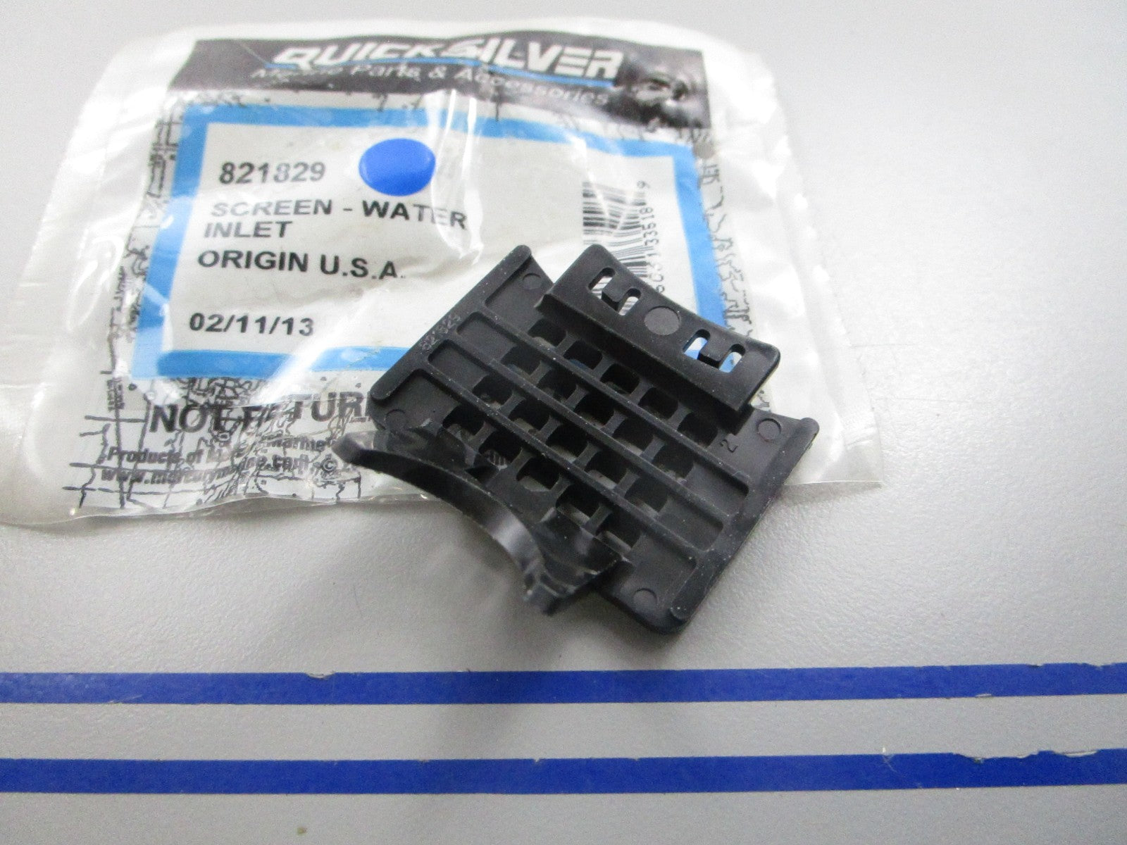 NEW OEM 821829 Mercury Quicksilver Water Inlet Screen 0810