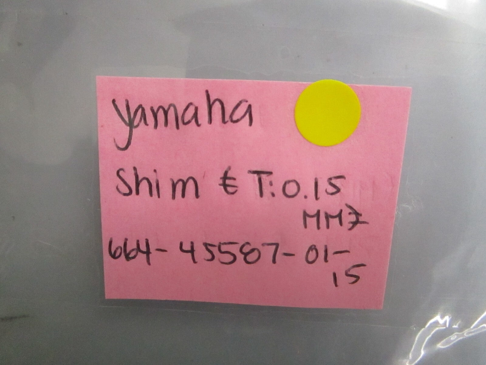 *NEW OEM* 0810 Yamaha Shim (T: 0.15 MM) 664-45587-01-15