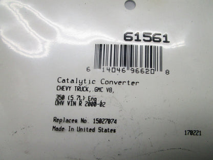 *NEW* 0810 Fel-Pro Exhaust Pipe Gasket 61561