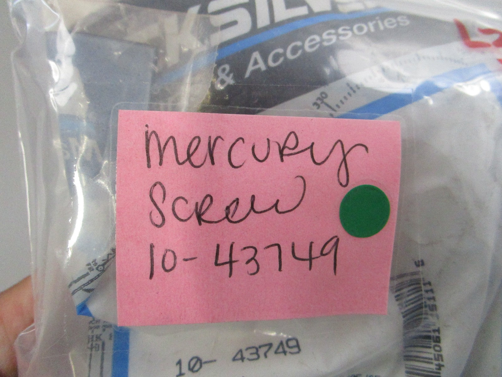 NEW OEM (LOT OF 3) 10-43749 Mercury Quicksilver Screw 0810