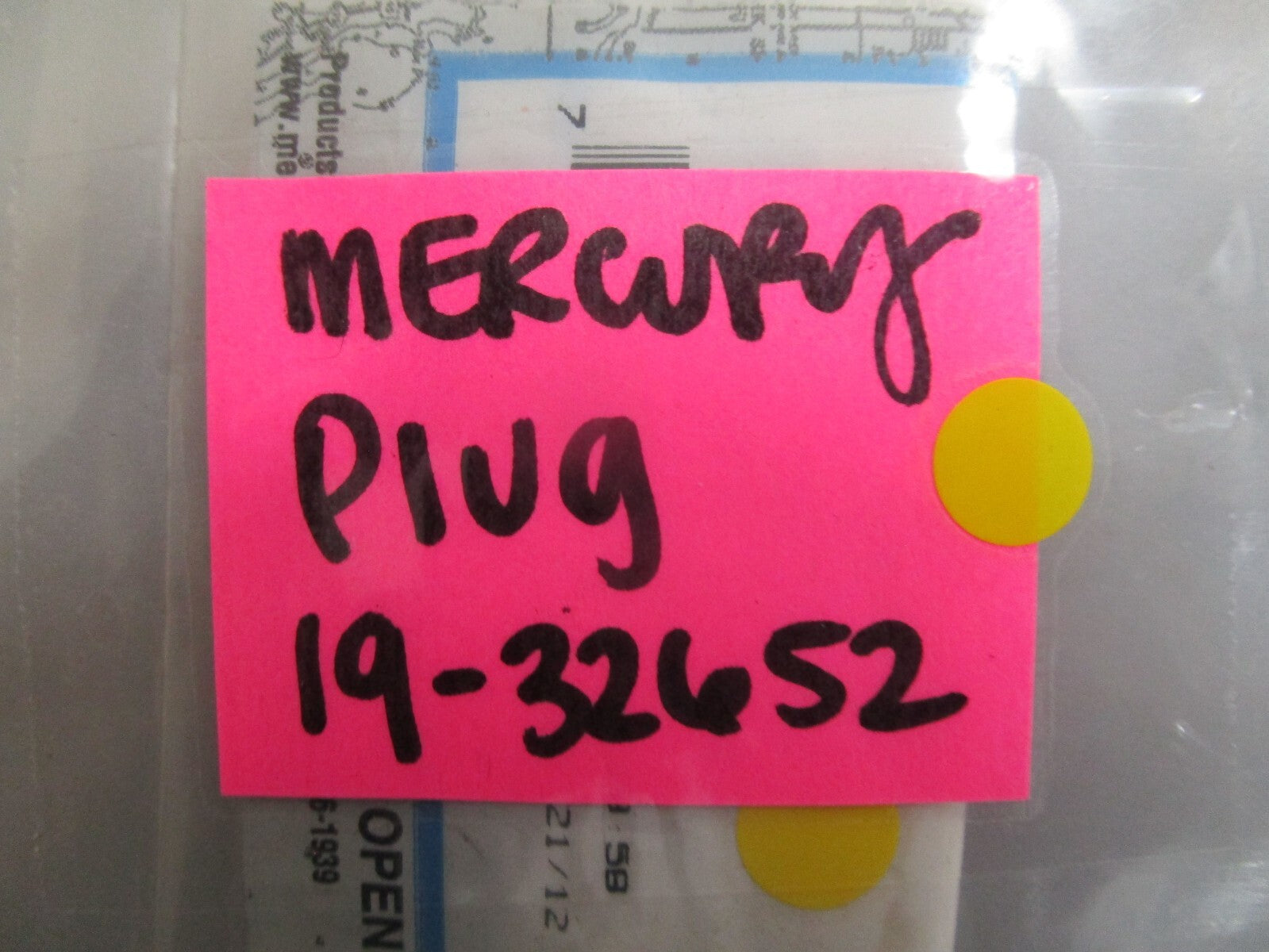 *NEW OEM* (LOT OF 2) 0770 Mercury Quicksilver Plug 19-32652