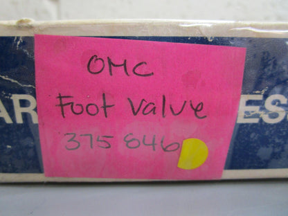 *NEW OEM* 0820 OMC Johnson Evinrude Foot Valve 375846 0375846