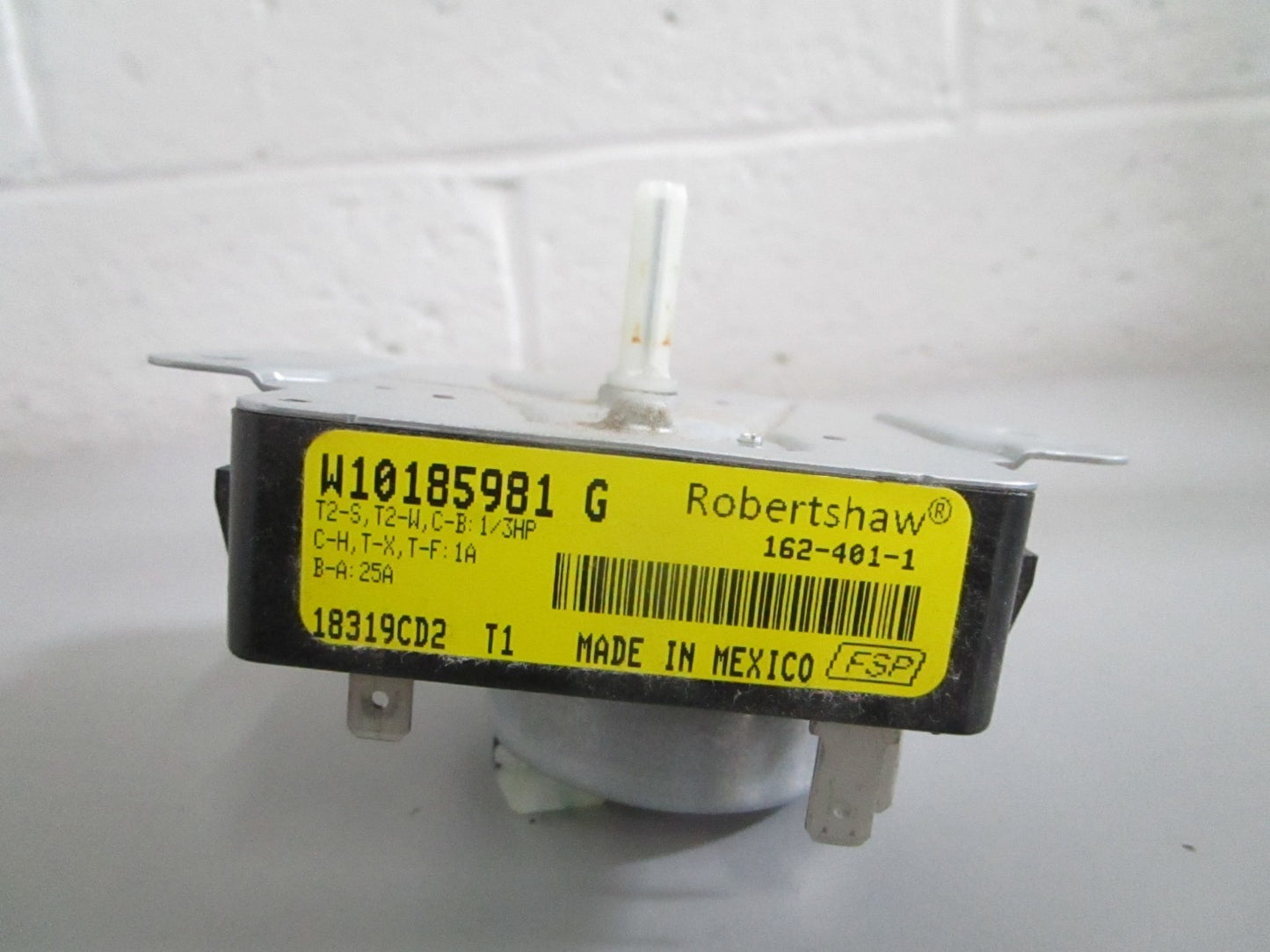 NEW OEM W10185981 Whirlpool Dryer Timer 0820
