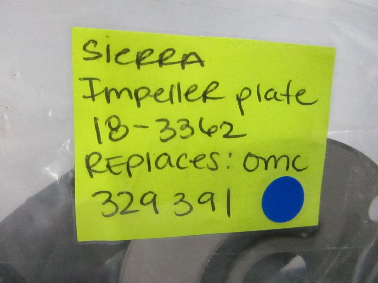 NEW 18-3362 Replaces: OMC 329391 0329391 Sierra Impeller Plate 0810