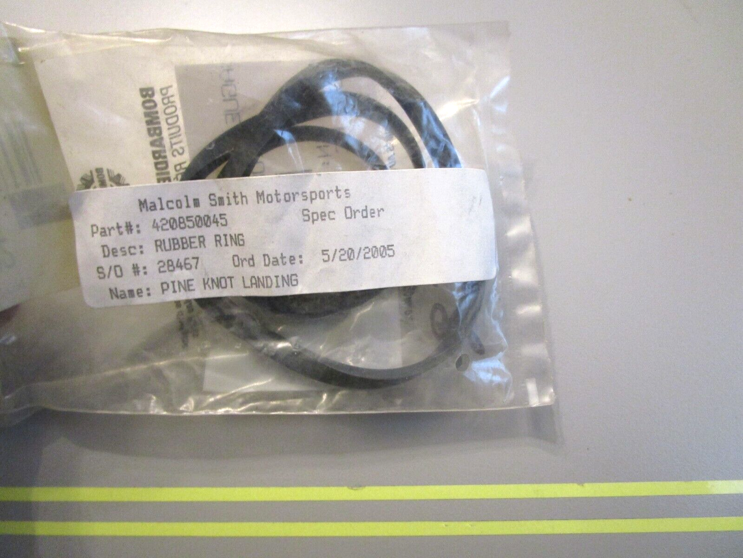 *NEW OEM* 0750 BRP Bombardier RUBBER RING 420850045