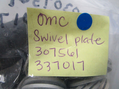NEW OEM (LOT OF 2) 307561 337017 OMC Johnson Evinrude Swivel Plate 0810