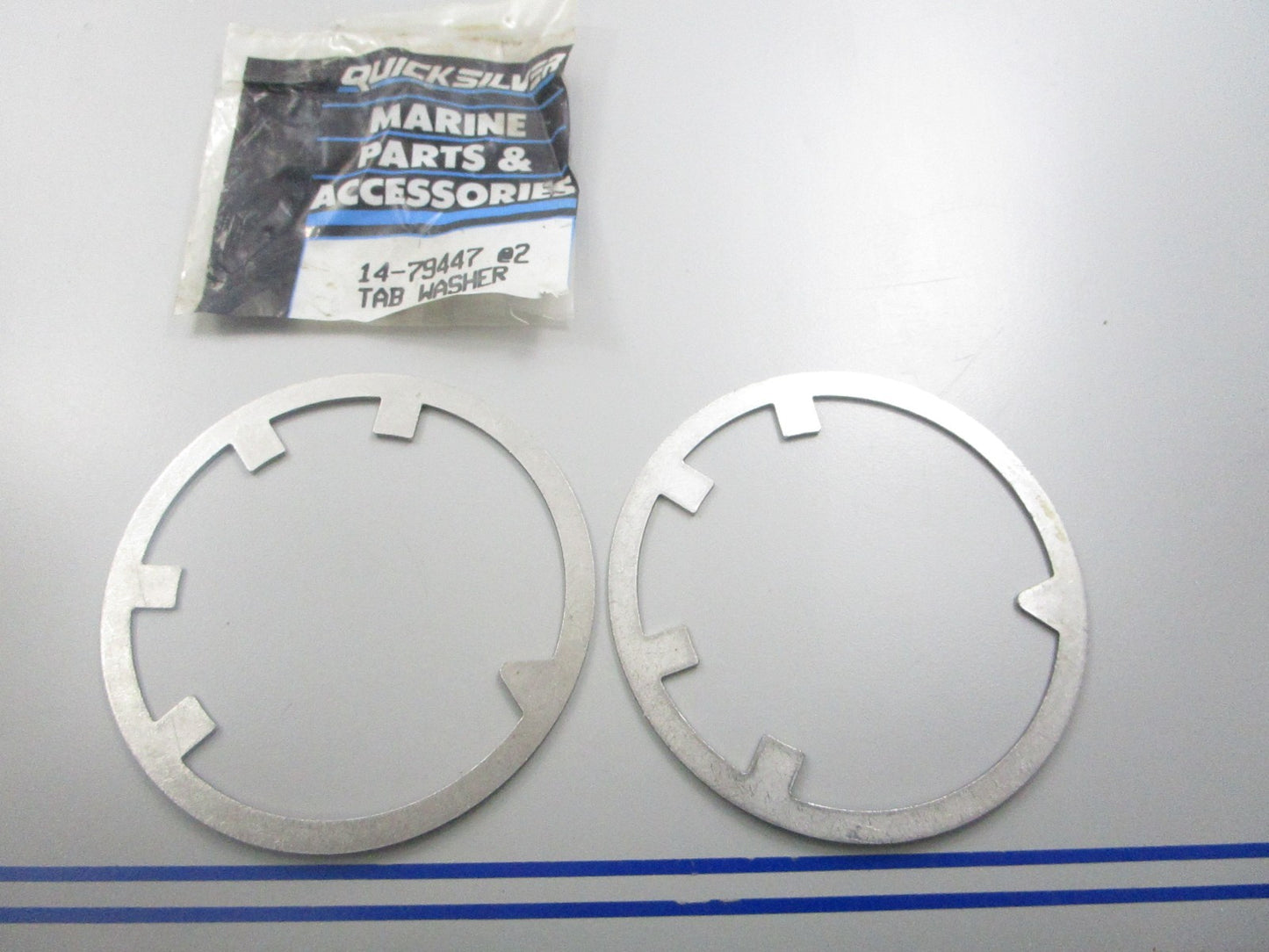 *NEW OEM* (LOT OF 2) 0810 Mercury Quicksilver Tab Washer 14-79447