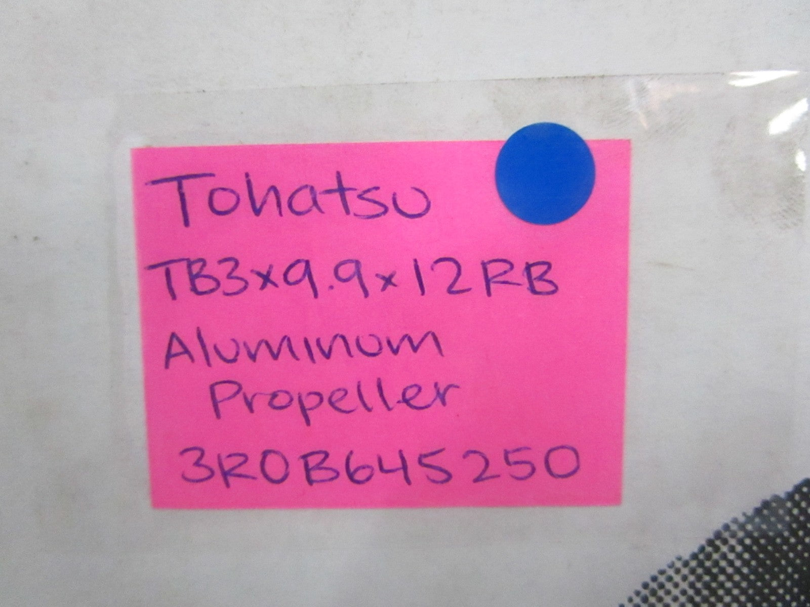 NEW OEM 3R0B645250 Tohatsu TB3×9.9×12RB Aluminum Propeller 0820