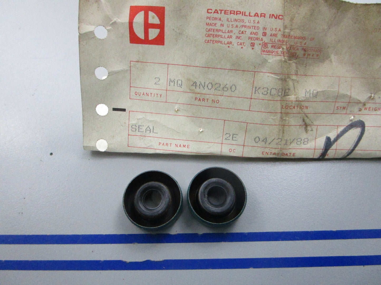 NEW OEM (LOT OF 2) 4N-0260 CAT Seal 0810