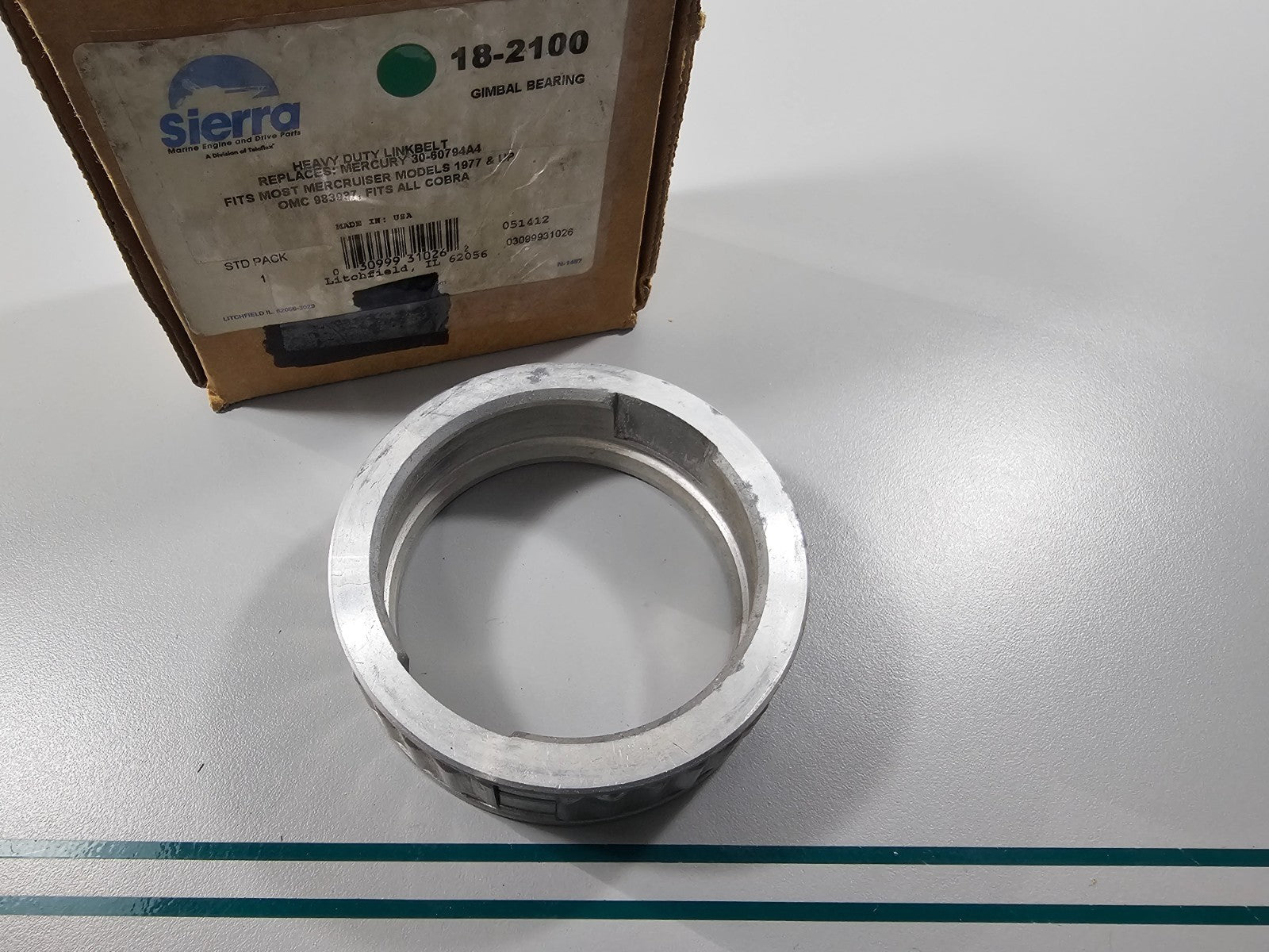 NEW 18-2100 Replaces: Mercury 30-60794A4 Sierra Bearing Gimball 0810