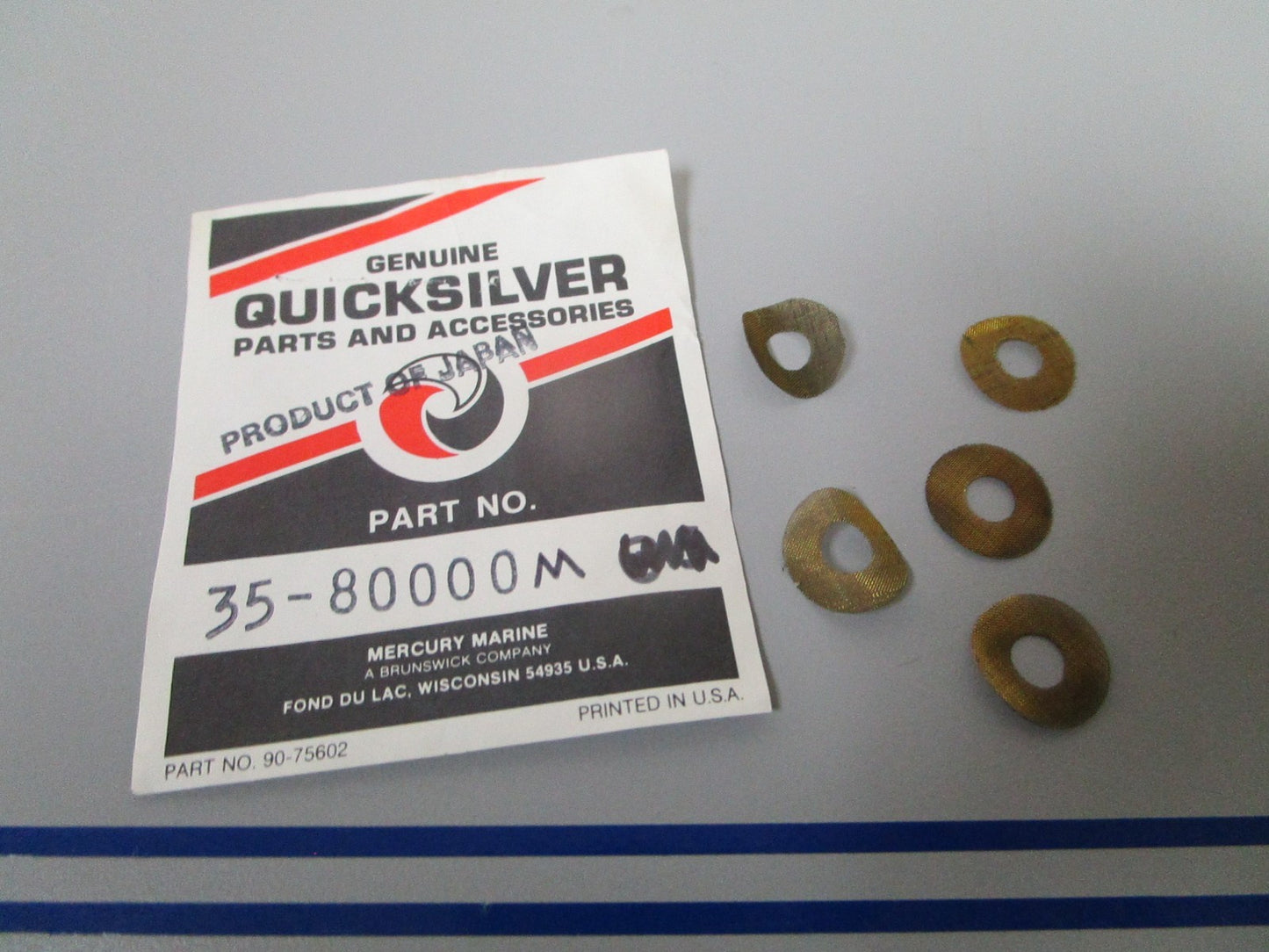 NEW OEM (LOT OF 5) 35-80000M Mercury Quicksilver Filter 0810