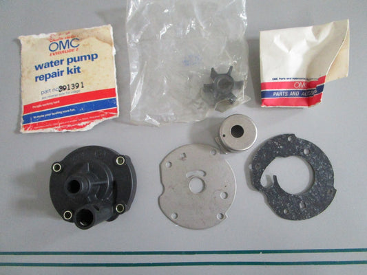 OMC NEW OEM Water Pump Kit 391391 Johnson Evinrude 5.5 6 7.5HP 1954-1979 NOS 082