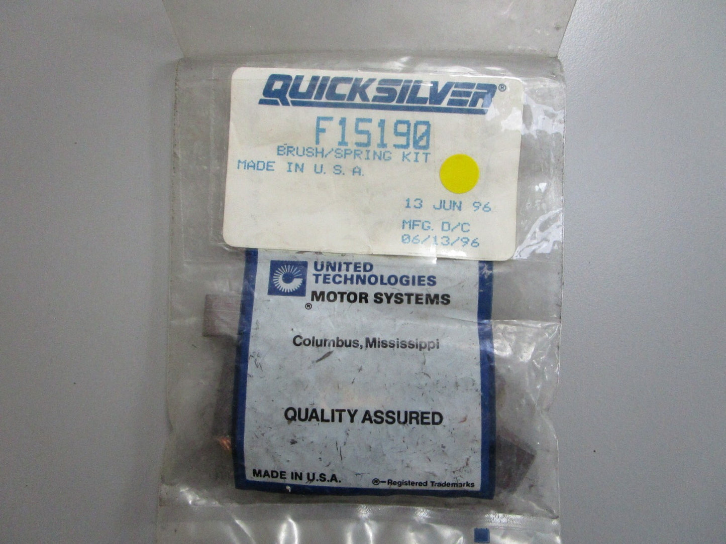 *NEW OEM* 0820 Mercury Quicksilver Brush/Spring Kit F15190