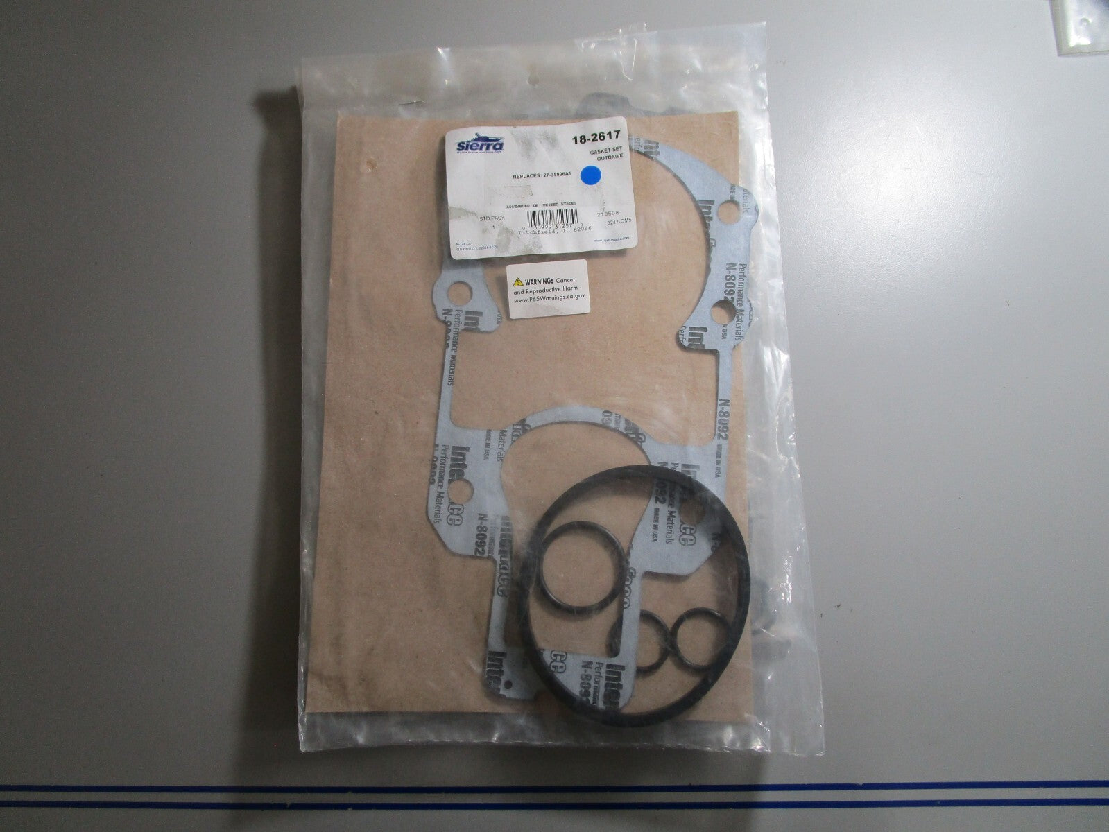 *NEW* 0770 Sierra Gasket Set Outdrive 18-2617 Replaces: 27-35996A1