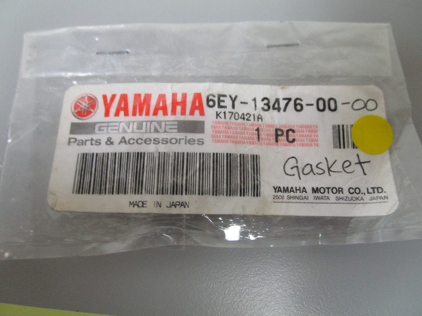 *NEW OEM* 0810 Yamaha Gasket 6EY-13476-00-00