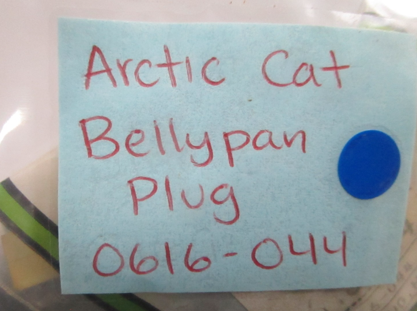 *NEW OEM* 0810 Arctic Cat Bellypan Plug 0616-044